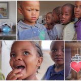Kindergarten Elnatan - Calitzdorp  South Africa
Birthday  of the 2 Orphans Nikki Wee  and 
Lindie Wee