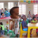 Kindergarten Elnatan - Calitzdorp  South Africa
Birthday  of the 2 Orphans Nikki Wee  and 
Lindie Wee